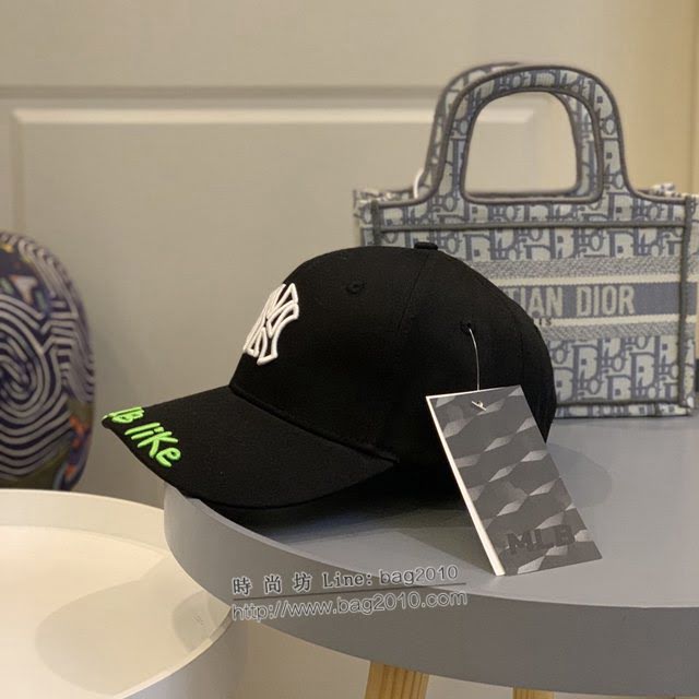 NY男女同款帽子 MLB刺繡棒球帽鴨舌帽  mm1658